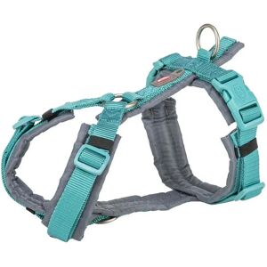 Trixie Premium Trekking Dog Harness Aqua / Graphite S–M unisex Trixie Premium Trekking Dog Harness Aqua / Graphite S–M unisex