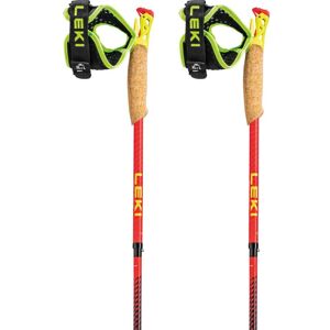 Leki Ultratrail Fx One Superlite Poles Bright Red / Neon Yellow / Natural Carbon 125 cm Men,Women