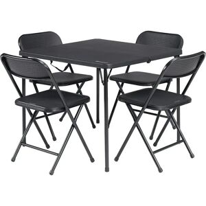 Outwell Corda Camping Table and Chairs Set - Black Outwell Corda Camping Table and Chairs Set - Black