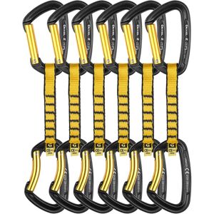 Grivel All-round Alpha K1s+k1b Quickdraw 6 Units Black / Yellow 11 cm unisex Grivel All-round Alpha K1s+k1b Quickdraw 6 Units Black / Yellow 11 cm unisex