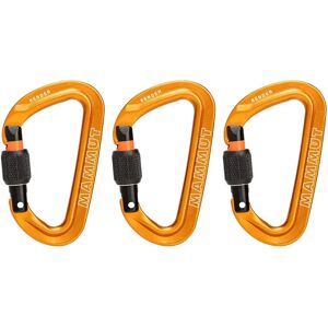Mammut Sender Screwgate Snap Hook 3 Units Screw Gate Gold One Size unisex Mammut Sender Screwgate Snap Hook 3 Units Screw Gate Gold One Size unisex
