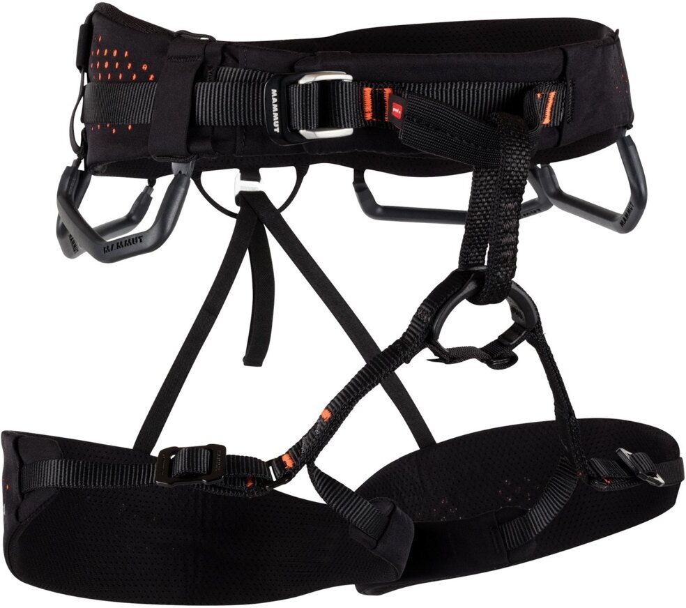 Mammut Comfort Fast Adjust Harness Black / Safety Orange S Men,Women
