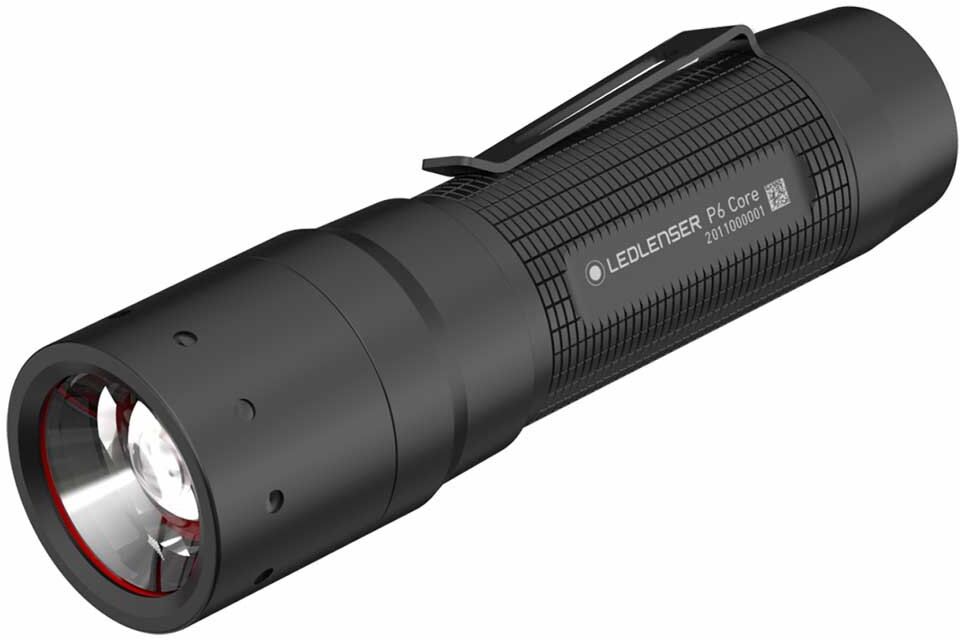 Led Lenser P6 Core Flashlight Black 300 Lumens unisex