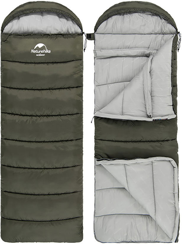 Naturehike Sleeping Bag Green / Green 190x75 cm Men,Women