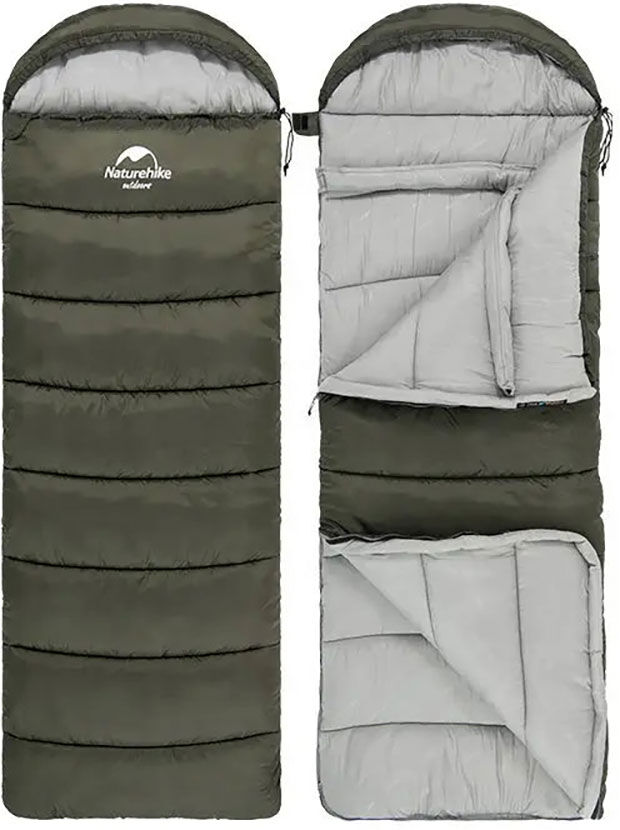 Naturehike Sleeping Bag Green / Green / Green 190x75 cm Men,Women