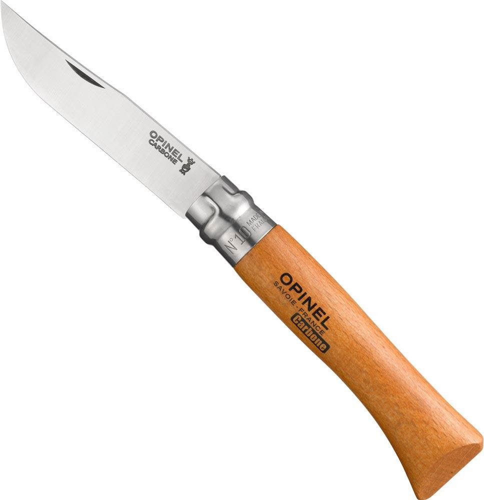 Opinel Blister N°10 Carbon Steel Pocket Knife Natural 10 cm unisex