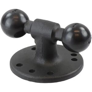 Ram Mounts Round Base Double Ball Adapter Black / Black One Size unisex Ram Mounts Round Base Double Ball Adapter Black / Black One Size unisex
