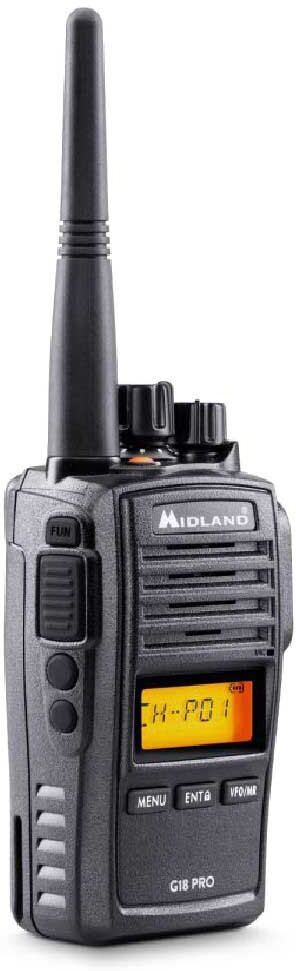 Midland 18 Pro Ip67 99 Walkie Talkie Black One Size unisex