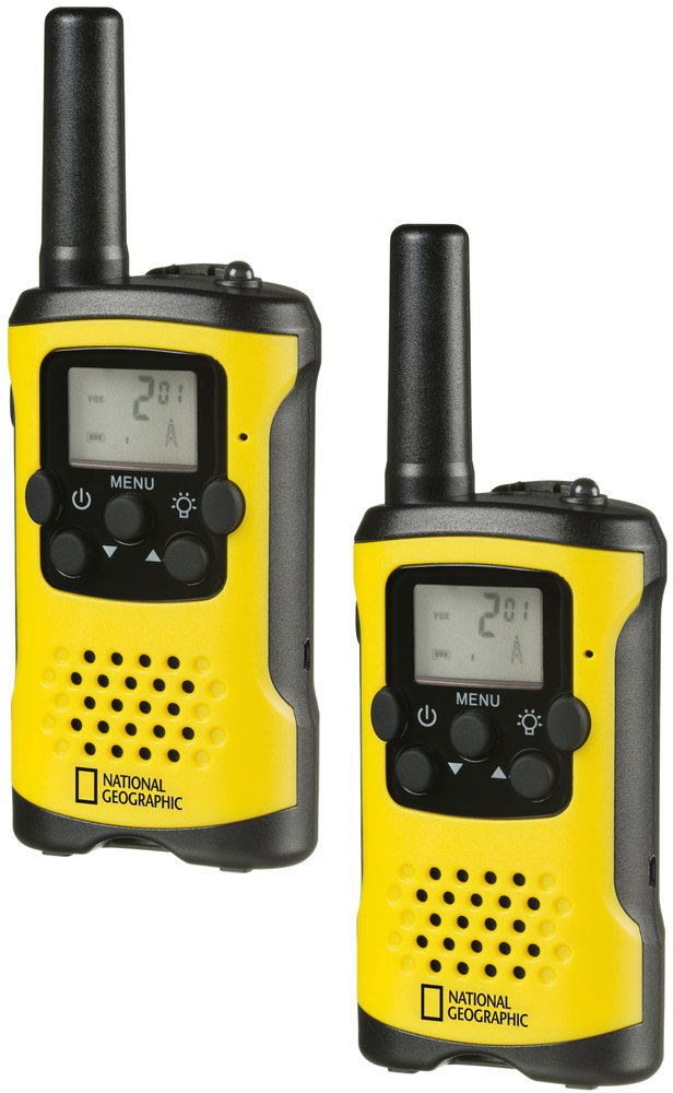 National Geographic Long Range Walkietalkies Up To 6 Km Hands-free Function Black One Size unisex
