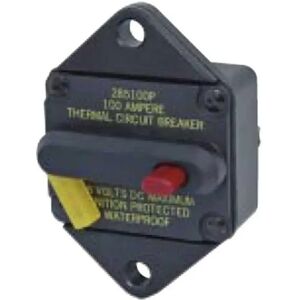 Blue Sea Systems 285 Series Thermals Panel Black 80 Amp unisex Blue Sea Systems 285 Series Thermals Panel Black 80 Amp unisex