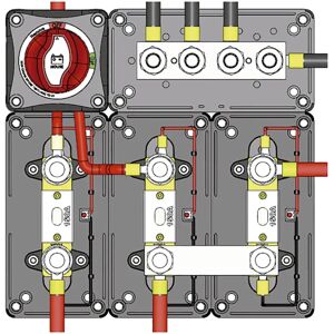 Talamex Heavy Duty Dual Busbar Isolator 100a Black One Size unisex Talamex Heavy Duty Dual Busbar Isolator 100a Black One Size unisex