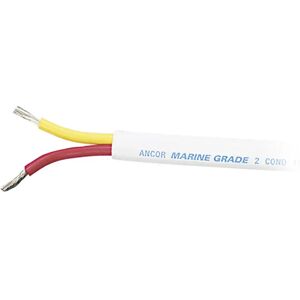 Ancor Marine Grade Tinned Copper Safety Duplex Flat Cable 8/2 15 M White One Size unisex Ancor Marine Grade Tinned Copper Safety Duplex Flat Cable 8/2 15 M White One Size unisex