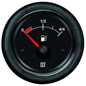 Vetus Fuel Level Indicator 12-24v Black 52 mm unisex Vetus Fuel Level Indicator 12-24v Black 52 mm unisex