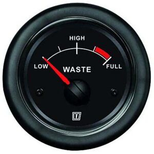 Vetus Sanitary Water Level Indicator 12-24v Black 52 mm unisex Vetus Sanitary Water Level Indicator 12-24v Black 52 mm unisex