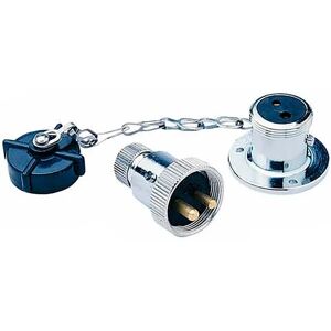 Bep Marine 2 Pole Plug Connection Silver One Size unisex Bep Marine 2 Pole Plug Connection Silver One Size unisex