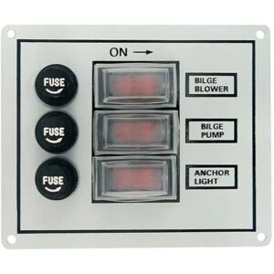 Euromarine 3 Positions Indoor Electrical Panel White 97 x 117 mm unisex Euromarine 3 Positions Indoor Electrical Panel White 97 x 117 mm unisex