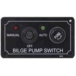 Euromarine Bilge Pump 3 Positions Switch Panel Black 50 x 90 mm unisex Euromarine Bilge Pump 3 Positions Switch Panel Black 50 x 90 mm unisex