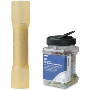 Ancor Heat Shrink Butt Connector 200 Units Yellow 12-10 AWG unisex Ancor Heat Shrink Butt Connector 200 Units Yellow 12-10 AWG unisex