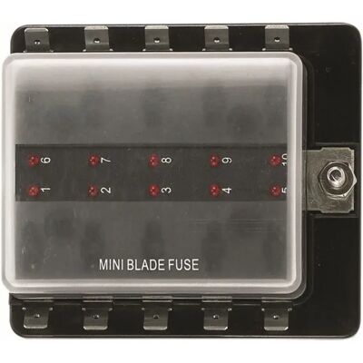 TALAMEX Fuse Holder 10 Fuses Black TALAMEX Fuse Holder 10 Fuses Black