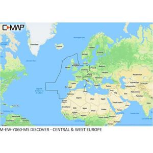 C-map Central-west Europe Continental+ Nautical Chart Multicolor One Size unisex C-map Central-west Europe Continental+ Nautical Chart Multicolor One Size unisex