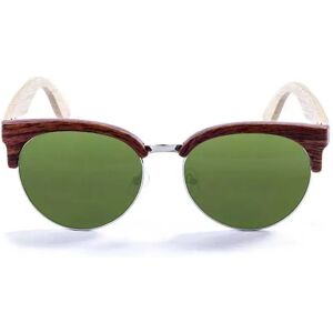 Ocean Sunglasses Medano Polarized Sunglasses Wood Brown / Green One Size Men,Women Ocean Sunglasses Medano Polarized Sunglasses Wood Brown / Green One Size Men,Women