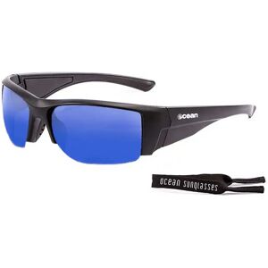 Ocean Sunglasses Guadalupe Polarized Sunglasses Matte Black / Blue One Size Men,Women Ocean Sunglasses Guadalupe Polarized Sunglasses Matte Black / Blue One Size Men,Women