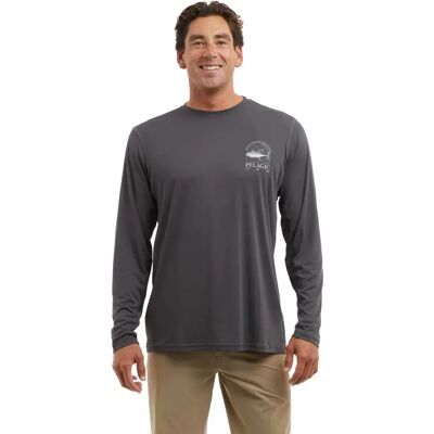 Pelagic Vaportek Mapped Yft Uv Long Sleeve T-shirt Graphite 2XL Men Pelagic Vaportek Mapped Yft Uv Long Sleeve T-shirt Graphite 2XL Men