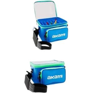 Akami Hako Egi 56 Crossbody Blue / Green 26 x 22 x 16 cm unisex Akami Hako Egi 56 Crossbody Blue / Green 26 x 22 x 16 cm unisex