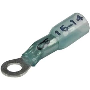 Seachoice 3 To 1 Heat Shrink Ring Terminal Blue 6.3 mm-25 Pcs unisex Seachoice 3 To 1 Heat Shrink Ring Terminal Blue 6.3 mm-25 Pcs unisex