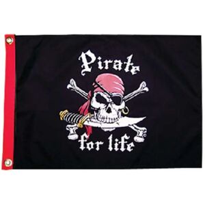 Taylor Pirate For Life Flag Black 127 x 356 mm unisex Taylor Pirate For Life Flag Black 127 x 356 mm unisex