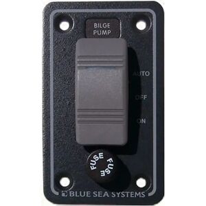 Blue Sea Systems Contura Waterproof Bilge Pump Control Panel Switch Black / Grey One Size unisex Blue Sea Systems Contura Waterproof Bilge Pump Control Panel Switch Black / Grey One Size unisex