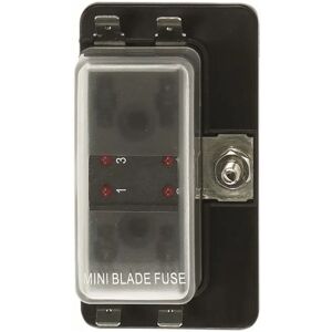 Talamex Flat Fuseholder 4 Fuses Black One Size unisex Talamex Flat Fuseholder 4 Fuses Black One Size unisex