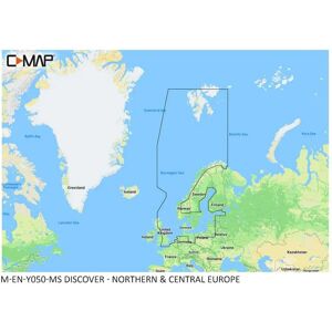 C-map Northern-central Europe Continental+ Nautical Chart Multicolor One Size unisex C-map Northern-central Europe Continental+ Nautical Chart Multicolor One Size unisex