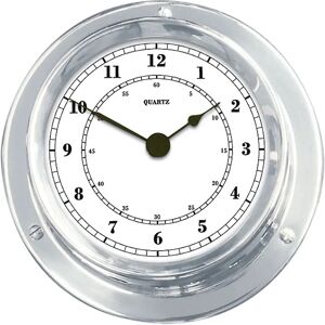 Talamex Clock 110 Mm Chrome One Size unisex Talamex Clock 110 Mm Chrome One Size unisex