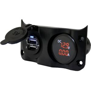 Talamex Switchpanel Add On With Double Usb&digital Voltmeter/ampmeter Black One Size unisex Talamex Switchpanel Add On With Double Usb&digital Voltmeter/ampmeter Black One Size unisex