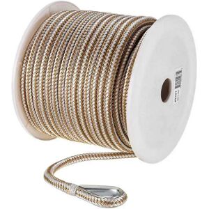 Seachoice Nylon Braided Rope 45.7 M Gold / White 3/8´´ unisex Seachoice Nylon Braided Rope 45.7 M Gold / White 3/8´´ unisex