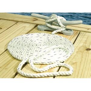 Seachoice Premium Twisted Dockline Rope 7.6 M White / Blue 3/8´´ unisex Seachoice Premium Twisted Dockline Rope 7.6 M White / Blue 3/8´´ unisex