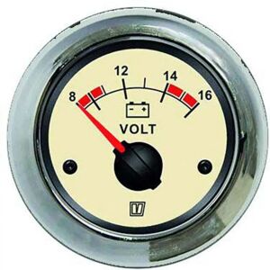 Vetus Voltmeter 10-16v Beige 52 mm unisex Vetus Voltmeter 10-16v Beige 52 mm unisex