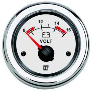 Vetus Voltmeter 10-16v White 52 mm unisex Vetus Voltmeter 10-16v White 52 mm unisex