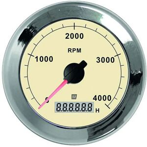 Vetus 0-4000rpm Tachometer 12-24v Beige 100 mm unisex Vetus 0-4000rpm Tachometer 12-24v Beige 100 mm unisex