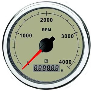 Vetus 0-5000rpm Tachometer 12-24v Beige 100 mm unisex Vetus 0-5000rpm Tachometer 12-24v Beige 100 mm unisex
