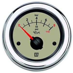 Vetus Oil Pressure Gauge 12-24v Beige 52 mm unisex Vetus Oil Pressure Gauge 12-24v Beige 52 mm unisex
