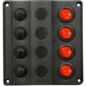 A.a.a. 3939344 4 Switches Electric Panel Black One Size unisex A.a.a. 3939344 4 Switches Electric Panel Black One Size unisex