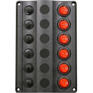 A.a.a. 3939346 6 Switches Electric Panel Black One Size unisex A.a.a. 3939346 6 Switches Electric Panel Black One Size unisex