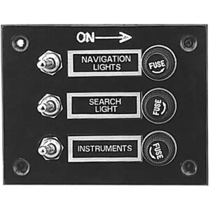 Plastimo 3 Levers Switches Panel Black One Size unisex Plastimo 3 Levers Switches Panel Black One Size unisex