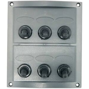 Euromarine 6 Switches Watertight Electrical Panel Grey 125 x 109 mm unisex Euromarine 6 Switches Watertight Electrical Panel Grey 125 x 109 mm unisex
