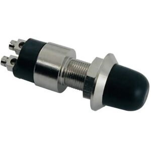 Euromarine Waterproof Pushbutton Switch Silver / Black 30 A unisex Euromarine Waterproof Pushbutton Switch Silver / Black 30 A unisex