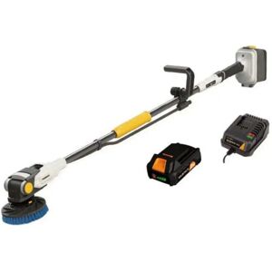 Talamex Twin Brush Eletric Brush With Battery&charger 2ah 18v Grey 92.5 x 21.5 x 29 cm unisex Talamex Twin Brush Eletric Brush With Battery&charger 2ah 18v Grey 92.5 x 21.5 x 29 cm unisex