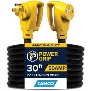 Camco Power Grip Extension Cable 9.14 M Black 50A unisex Camco Power Grip Extension Cable 9.14 M Black 50A unisex