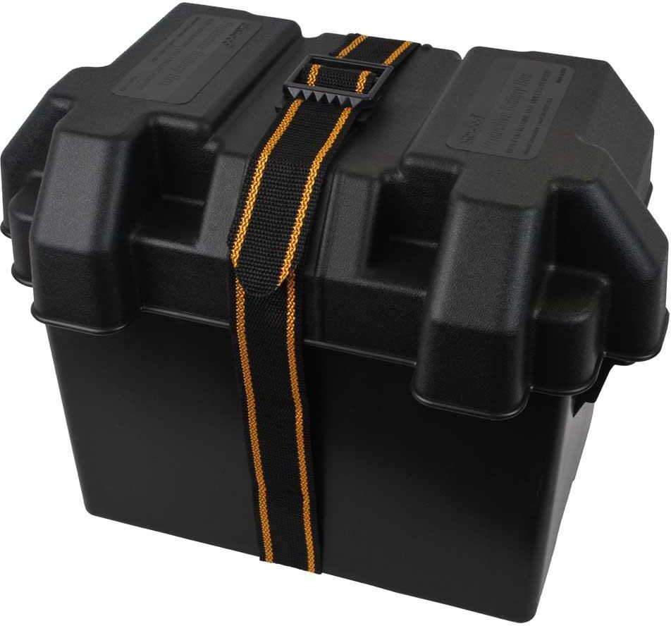 Attwood Standard Battery Box Series 24 Non Vented Black 14 x 9 5/8 x 10 5/8 Inch unisex